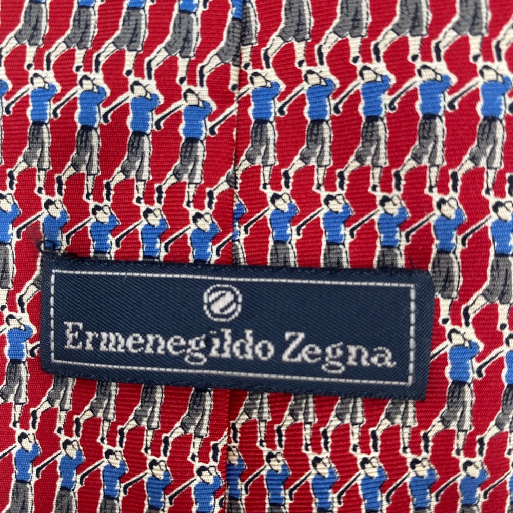 Ermenegildo Zegna Multicolor Patterned Tie - Picture 6 of 6